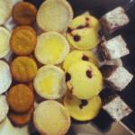 Raspberry and Almond Tarts, Orange and Almond Cake Lemon Tarts & Chocolate Nut Brownie
Photo by Delights